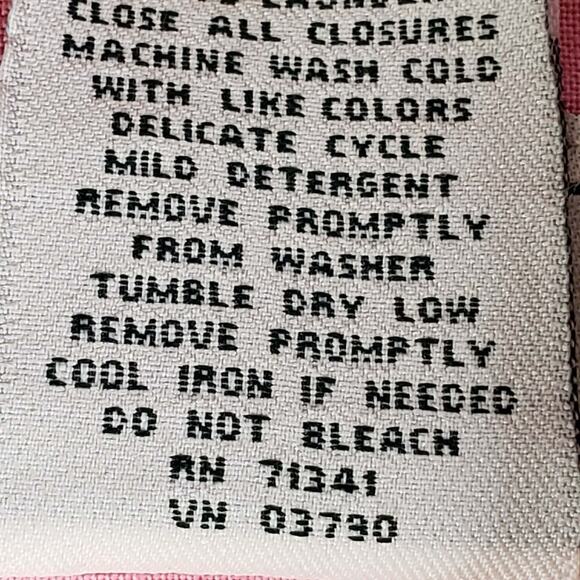 LL Bean Barn Coat Field Jacket Pink Canvas Chore Corduroy Vtg Women’s Medium - Picture 11 of 12